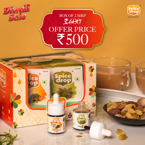 DIWALI GIFT | Bestseller Gift Box of 2- Cardamom and Chai Masala