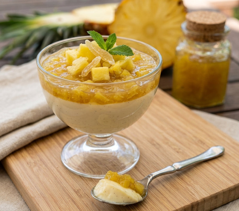 Ginger Pineapple Pudding
