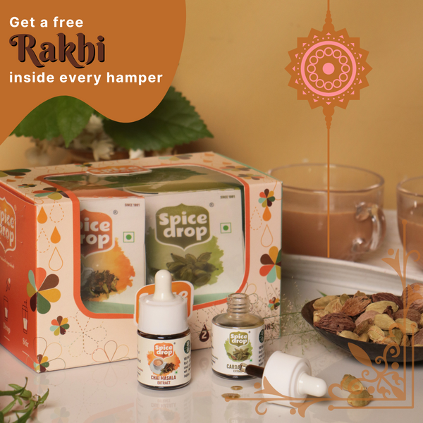 Free Rakhi -GIFTING | Bestseller Gift Box of 2- Cardamom and Chai Masala