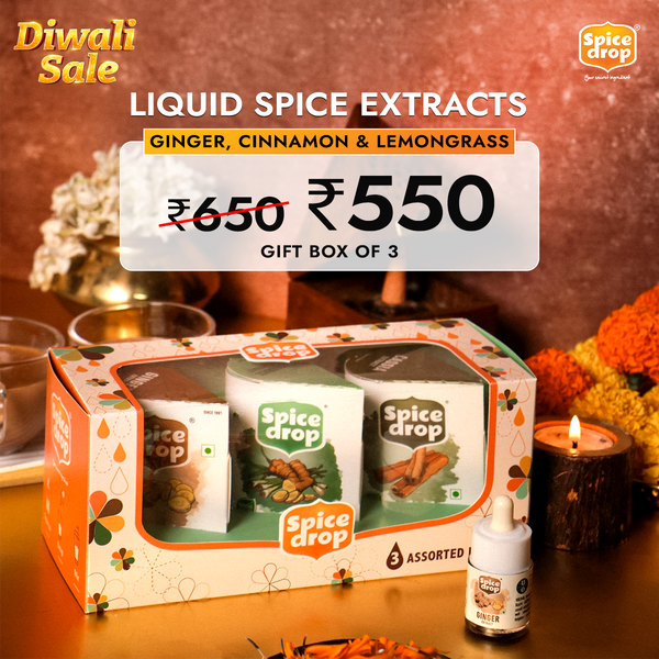 Diwali Special | Bestseller Gift Box of 3- Ginger, Cinnamon and Lemongrass Ginger