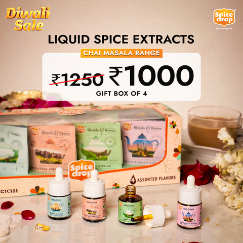 Diwali Special | Tea Lovers Gift Box of 4- Exotic Chai Masalas from all across India